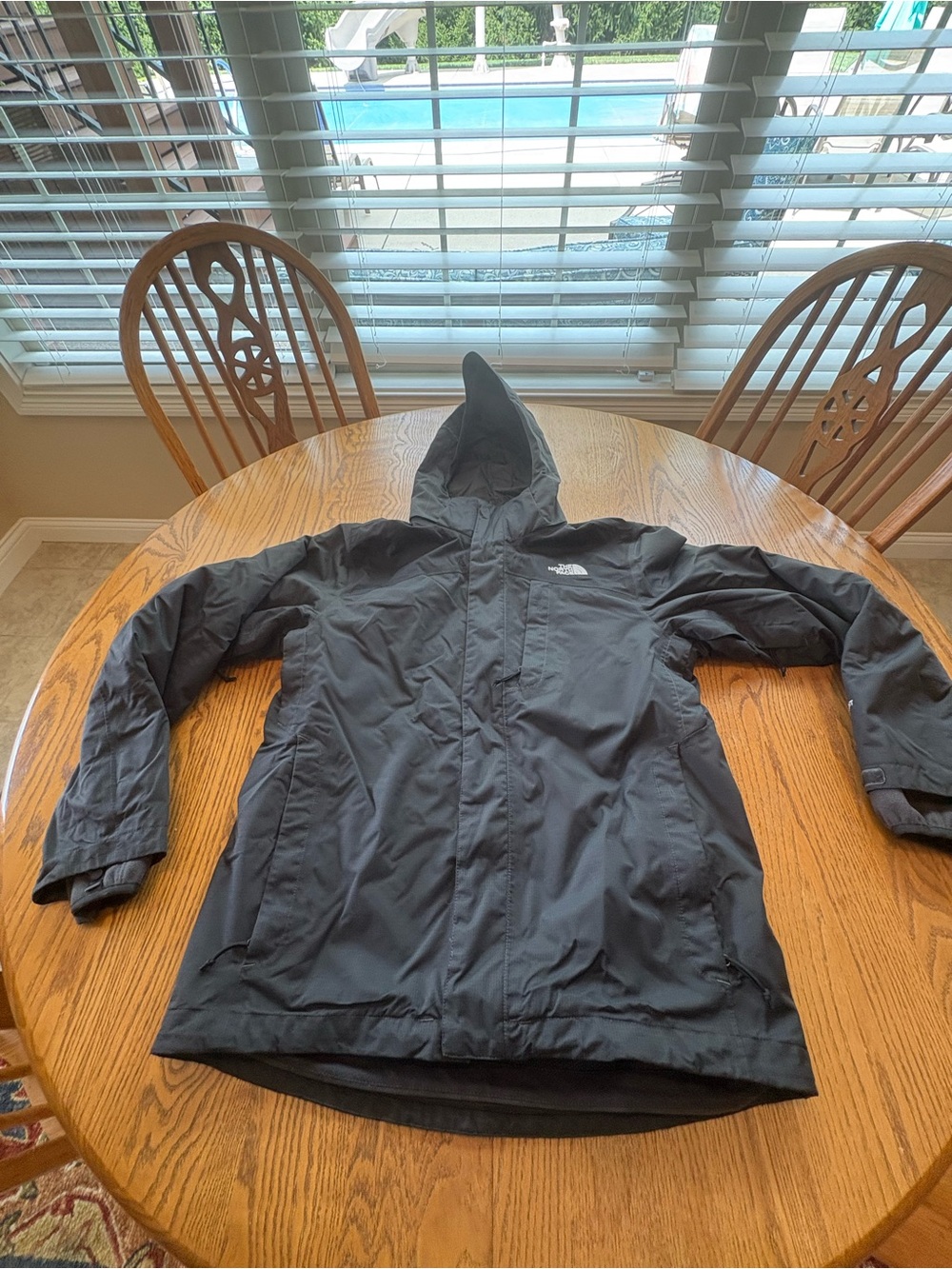 The North Face Men’s S Black DryVent 3-in-1 Triclimate Jacket Gray Fleece Liner